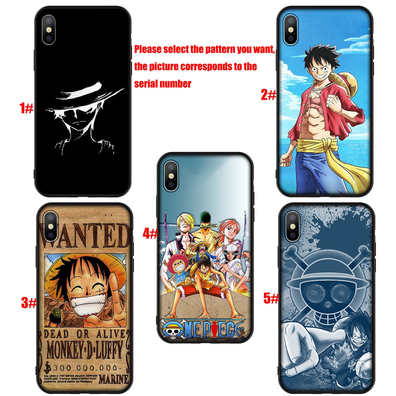 Samsung Galaxy A02S J2 J4 J5 J6 Plus J7 Prime A02 M02 j6+ A42 + Casing Soft Silicone Phone Case luffy Anime One Piece Cover