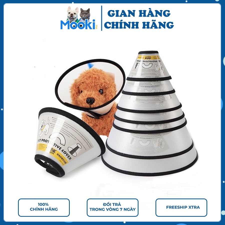 Loa Chống Liếm, Vòng Chống Liếm Đeo Cổ Cho Chó Mèo Thú Cưng Mooki Pet