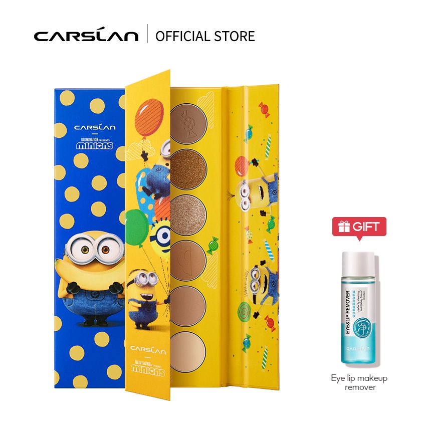 Bảng phấn mắt Carslan X Minions 6 màu 6g