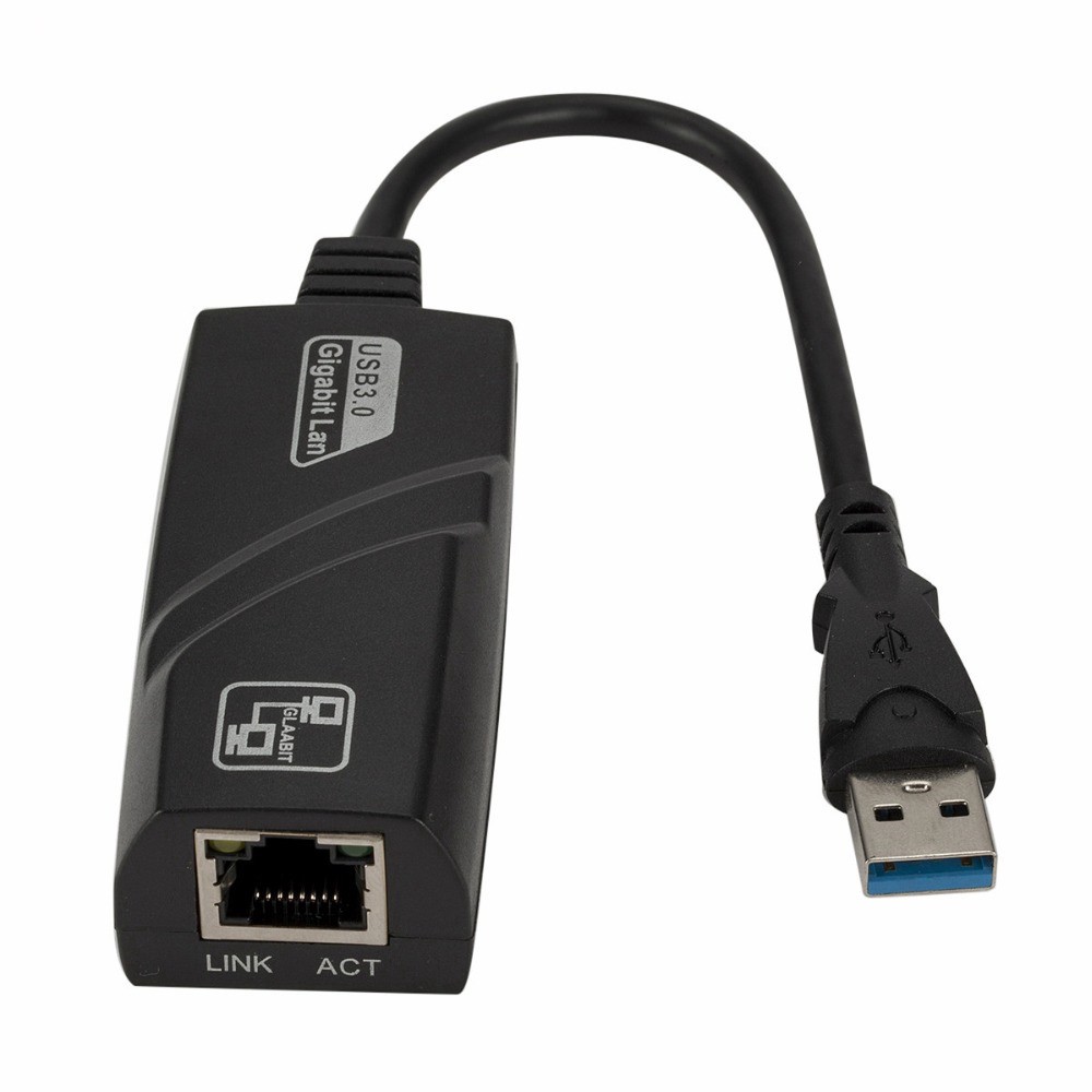 Dây chuyển đổi USB 3.0 sang lan 10-100-1000 Mbps Gigabit - Đầu cáp chuyển đổi cổng USB 3.0 sang cổng mạng lan RJ45