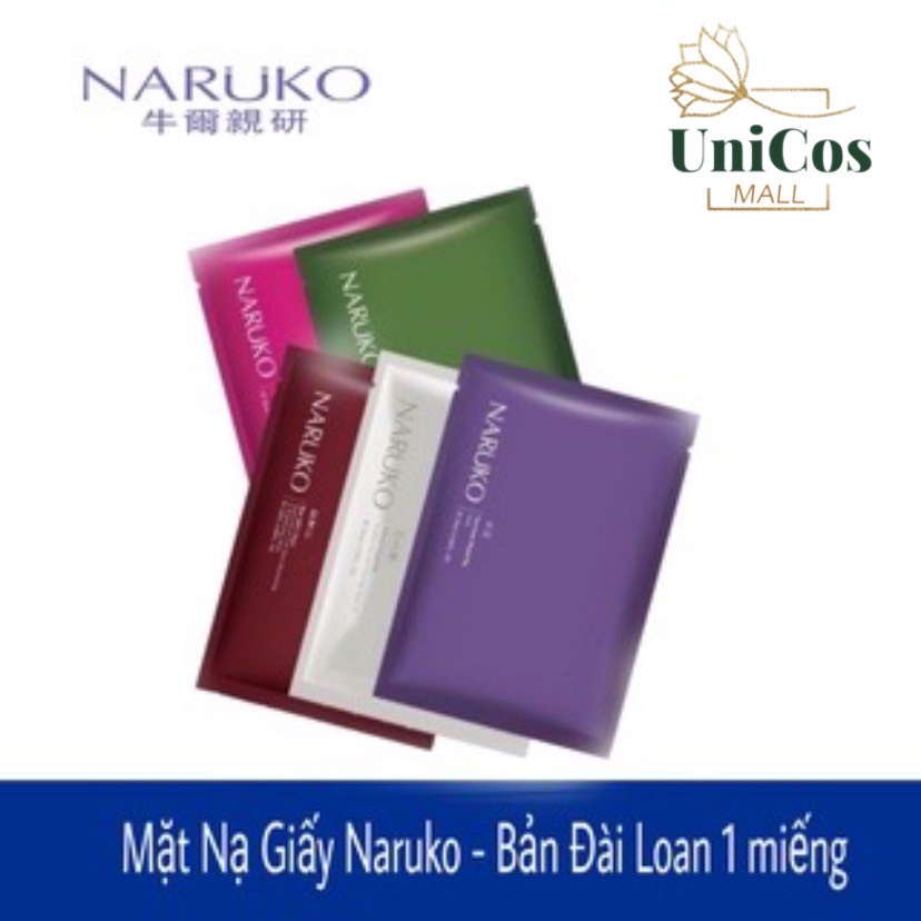 Tách lẻ 1 miếng - Mặt Nạ Giấy Naruko Sheet Mask - 1 MIẾNG