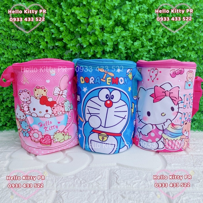 TÚI GIỮ NHIỆT HELLO KITTY DOREMON DORAEMON