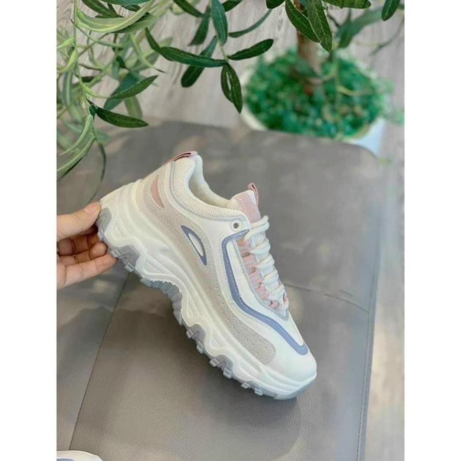 Giày Sneaker Nữ Phối Màu Hai Màu Cam Hồng Cao 3Cm Cực Xinh, Nhanh Nhẹn Cho Mùa Hè Năng Động | BigBuy360 - bigbuy360.vn