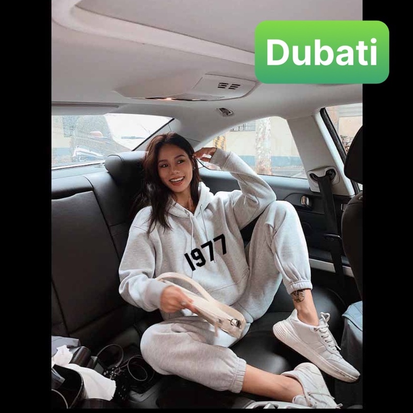 SÉT ĐỒ BỘ NAM NỮ HOODIE SWEATER NAM NỮ CHẤT THUN NỈ DA CÁ DÀY 1977 CHỐNG LẠNH NẮNG, NÓNG ĐÔNG HÈ HOT TREND 2022 - DUBATI