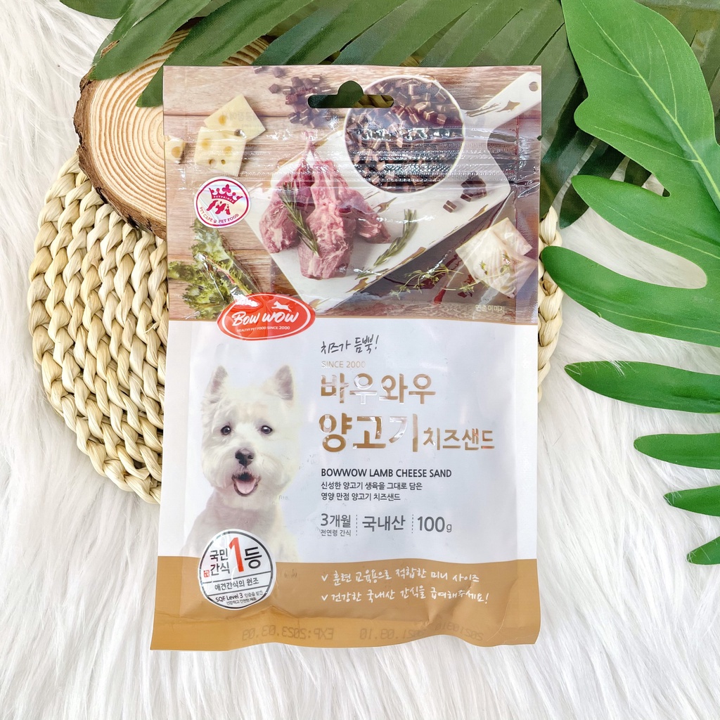 Phô mai viên Bowwow bổ sung canxi và chất xơ cho chó mèo hamster