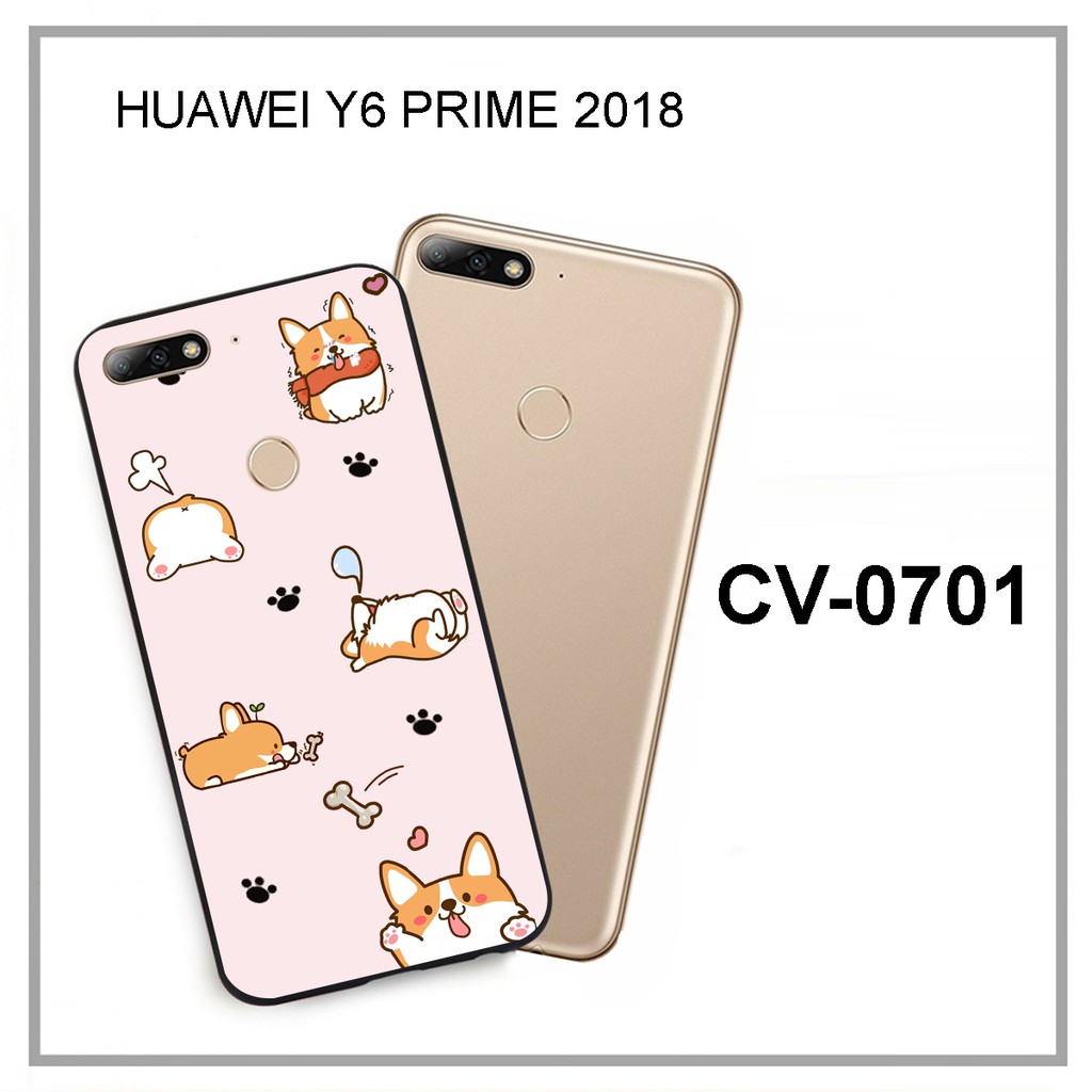 [SALE 30%] Ốp lưng Huawei Y6 Prime 2018 in hình đáng yêu