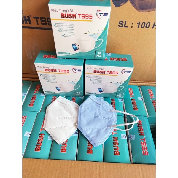 HỘP 10 CÁI Khẩu trang y tế Hàn Quốc Kenko, Bug N95