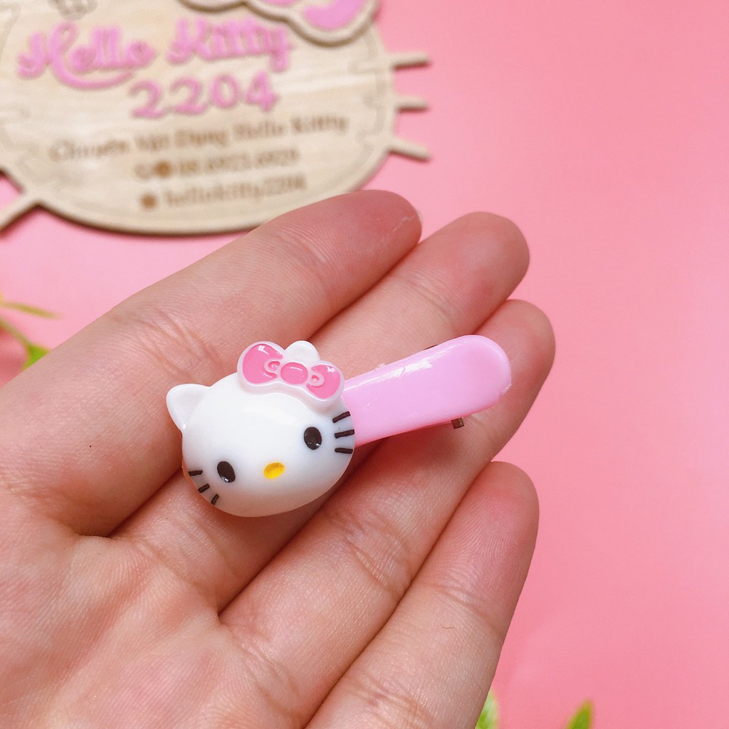 2 kẹp tóc cho bé Hello Kitty