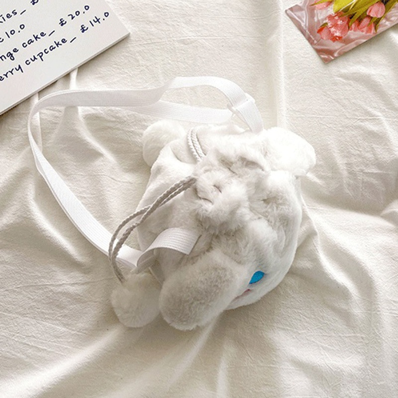 Túi Đeo Chéo Vai Bằng Vải Bông Họa Tiết Hoạt Hình Dành Cho Nữ