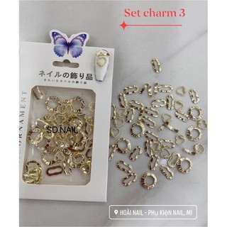 set charm gấu mix nhiều hình