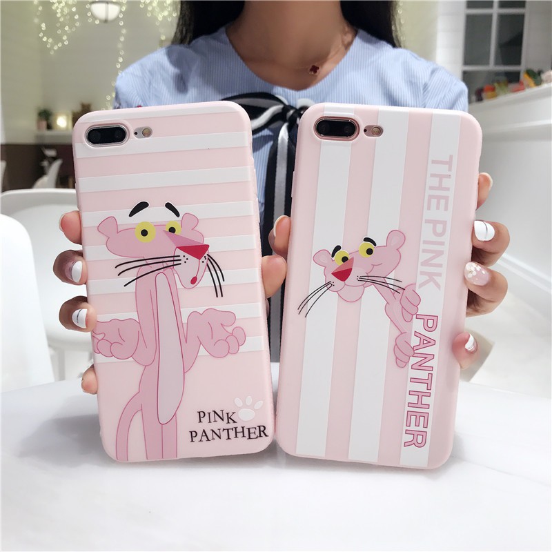 Ốp lưng iphone Pink Panther ip 6 6s 7 8 Plus X XS Max XR 11 pro max phụ kiện (a111)