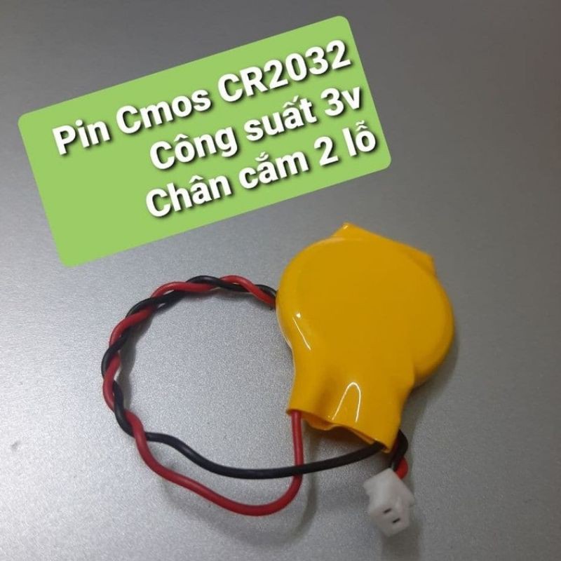 Pin CMOS laptop có dây và chân cắm CR2032