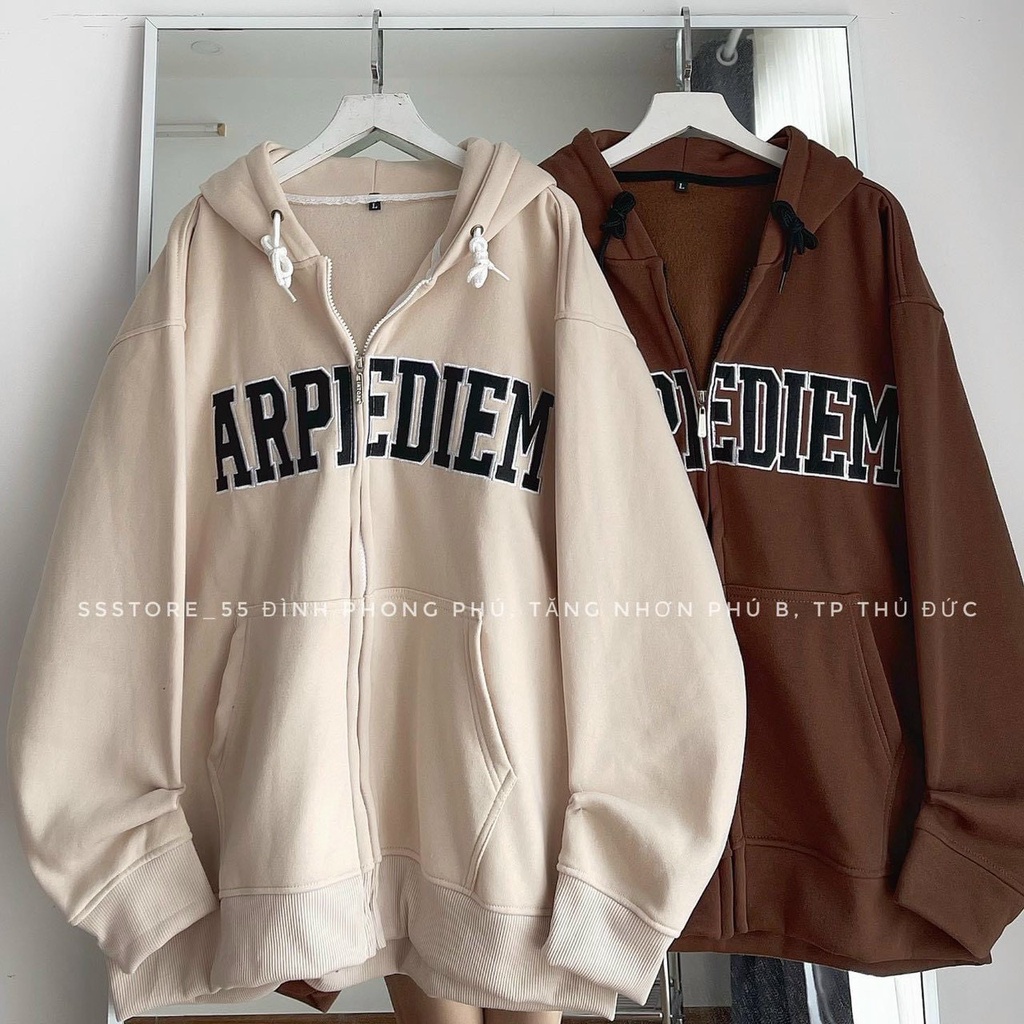 Áo Khoác Nỉ Pe ARP, Áo Hoodie Nam Nữ Nón 2 Lớp Trùm Đầu Che Nắng Giữ Ấm Đa Năng