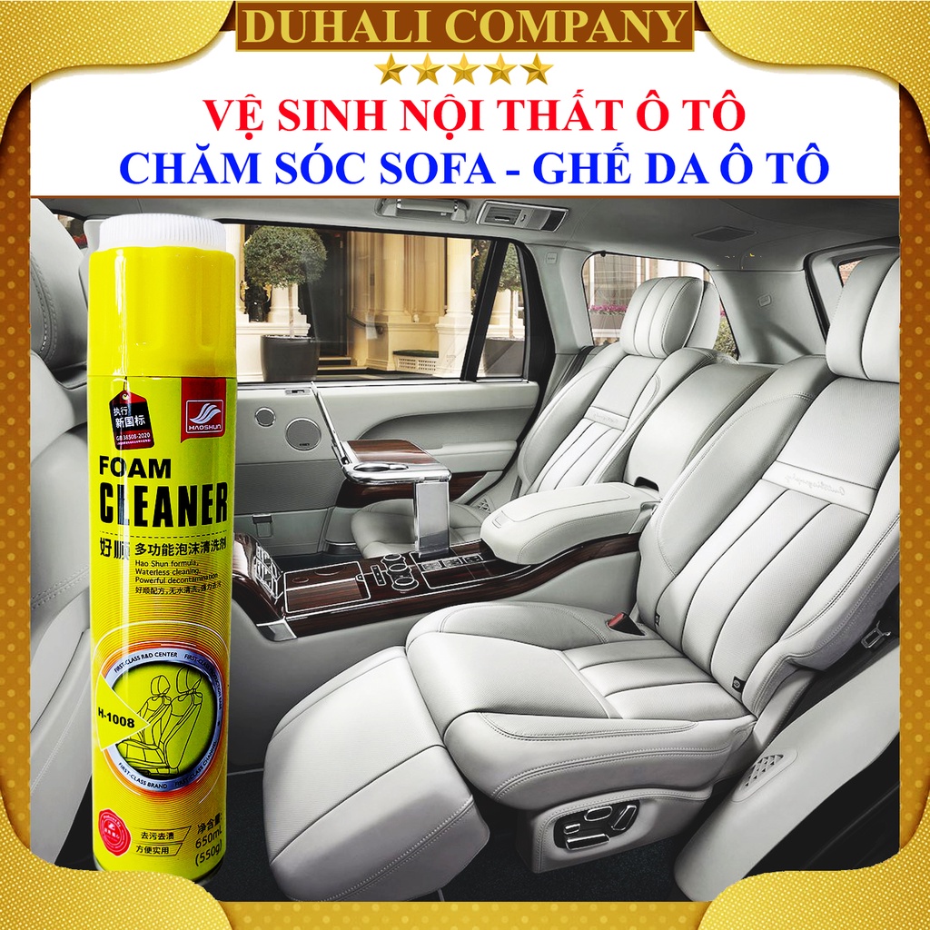 Vệ Sinh Nội Thất Ô tô - Vệ Sinh Sofa - Taplo - Làm Sạch Ghế Da, Sofa Da - Chai Vệ Sinh Xe - THIS - FOAM CLEANER - DUHALI