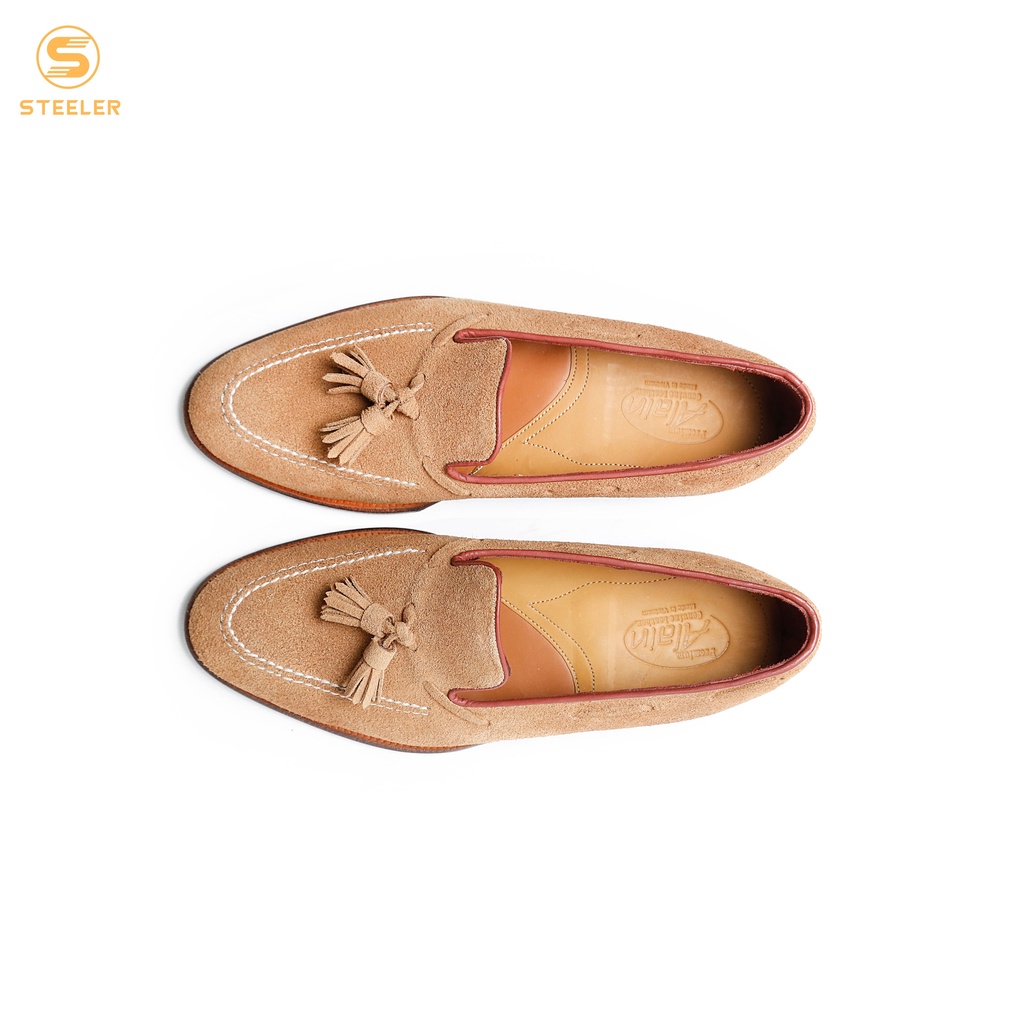 Giày Lười Cổ Thấp Nam Loafer Da Lộn Màu Tan Phong Cách Lịch Lãm - Thương Hiệu Alain Shoemaker