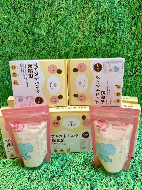 Hộp 30 Túi Trữ Sữa Sami 100ml - Nhật Bản