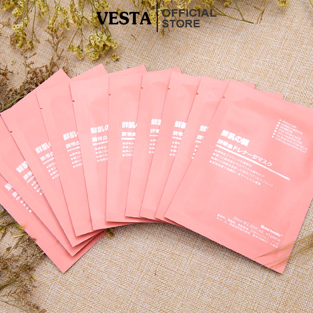 Mặt Nạ Nhau Thai Cừu 💞𝑭𝒓𝒆𝒆𝒔𝒉𝒊𝒑💖 Mặt Nạ Tế Bào Gốc - Mask Cuống Rốn Nhật Bản Rwine Beauty