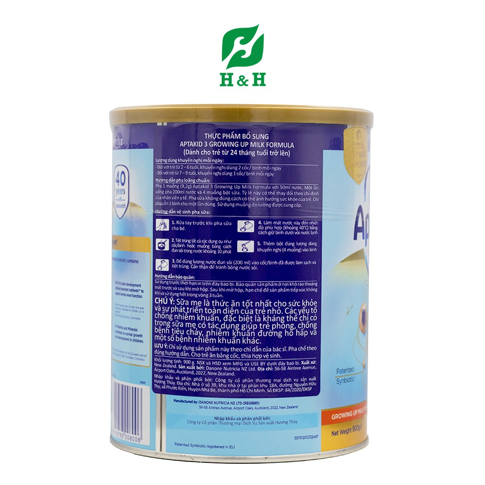 Sữa Aptakid số 3 – Dinh dưỡng ưu việt cho trẻ trên 24 tháng tuổi - 900g