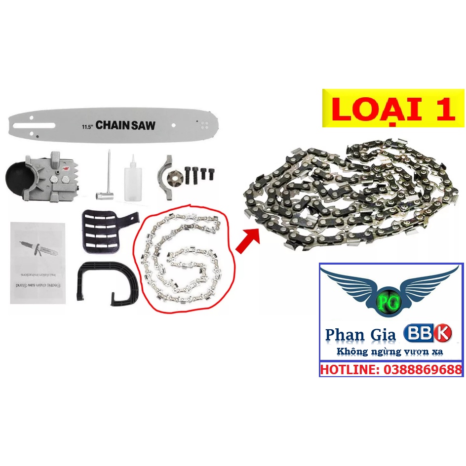 Xích cưa 12inch- Xích Lưỡi Cưa xích gắn máy mài - xích cưa loại 1 - xich luoi cua xich