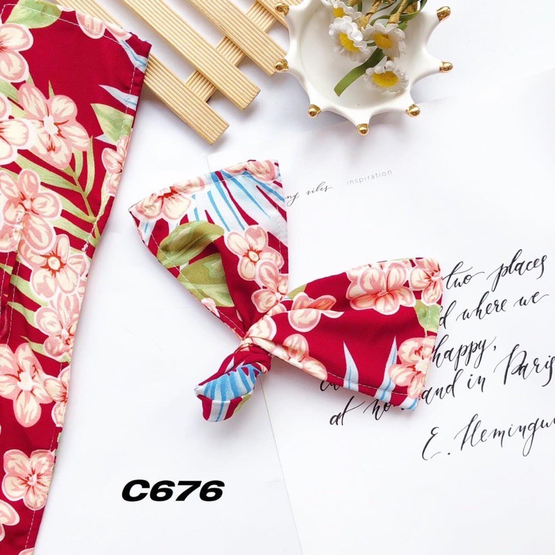 Buộc tóc xoắn nơ nữ