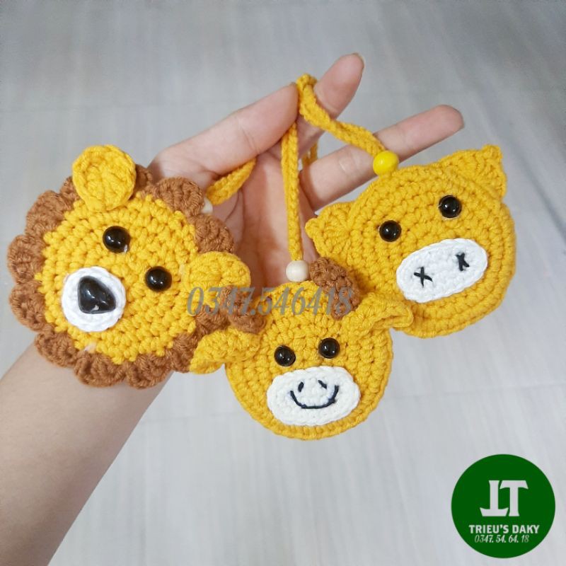 Túi Đựng Tỏi - Đính Hạt Dâu Tránh  Vía Cho Bé