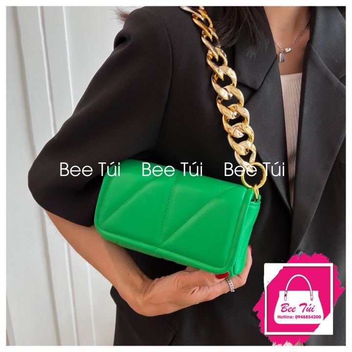 Túi Xách Nữ Túi Kẹp Nách Dây Xích Bản To Thời Thượng Sang Chảnh Phiên Bản Hàn Quốc Da Cao Cấp Đi Chơi Dự Tiệc - Mẫu Mới