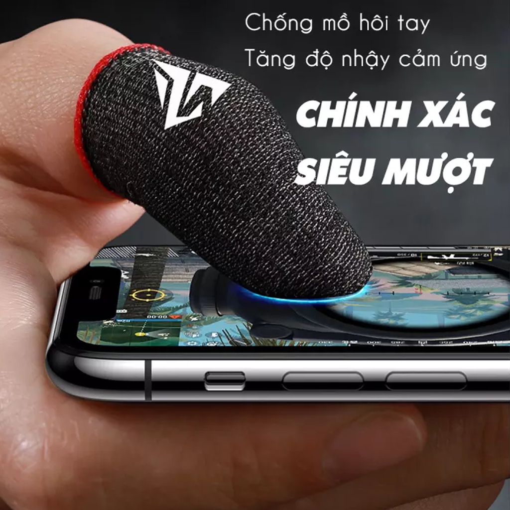 Găng tay chơi Game Sợi Bạc TOT01 Cao Cấp chống mồ hôi tay, tăng độ nhậy cảm ứng ,phụ kiện chơi game