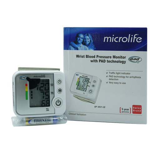 Máy đo huyết áp cổ tay tự động microlife 3NV1-3E