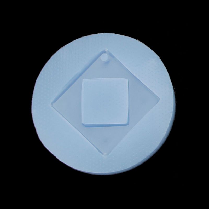 Khuôn Làm Móc Khóa Bằng Silicone Hình Oval Sáng Bóng