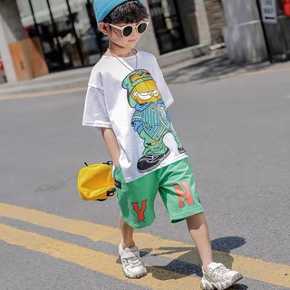 Bot16 - bộ bé trai, bộ cộc tay bé trai ny áo cotton, quần đũi cho bé từ 8-21kg