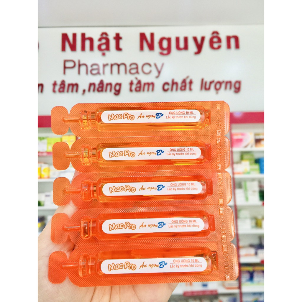 MAC PRO ĂN NGON B+ Bổ sung các vitamin, acid amin và men tiêu hóa giúp trẻ tăng cường tiêu hóa, hấp thu thức ăn, ăn ngon