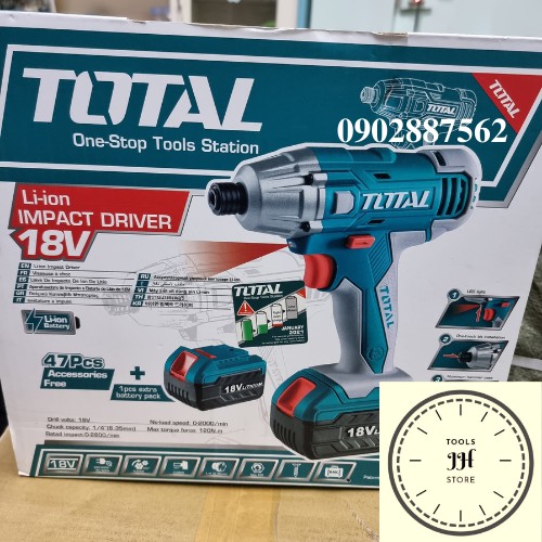 18V Máy vặn siết vít dùng pin Li-ion Total TIDLI228181