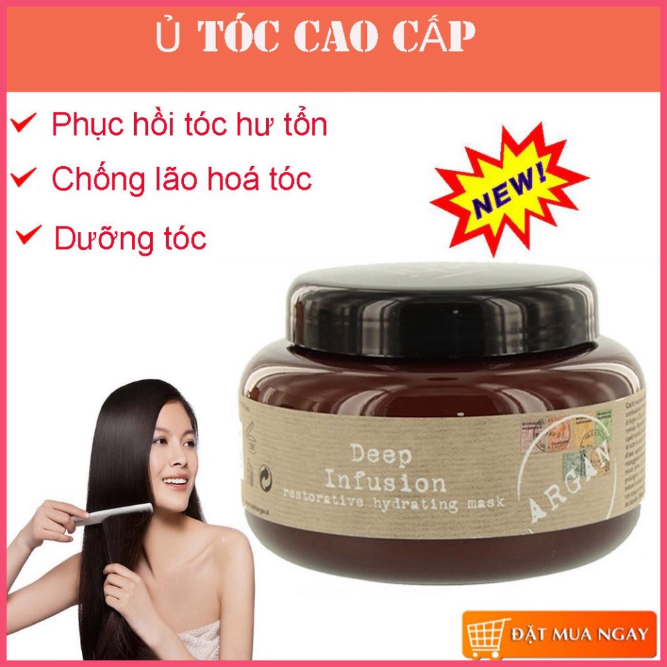 (HÀNG SẴN CÓ) Ủ Tóc Collagen cao cấp. Giúp phục hồi hoàn hảo với tóc hư tổn, giúp tóc chắc khoẻ bóng mềm tự nhiên