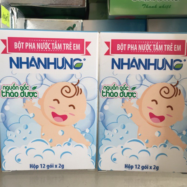 Bột pha nước tắm trẻ em Nhân Hưng