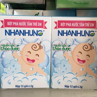 Bột pha nước tắm trẻ em Nhân Hưng