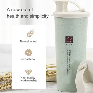 Cốc Uống Nước 450ml Chất Liệu Rơm Lúa Mì Phong Cách Bắc Âu