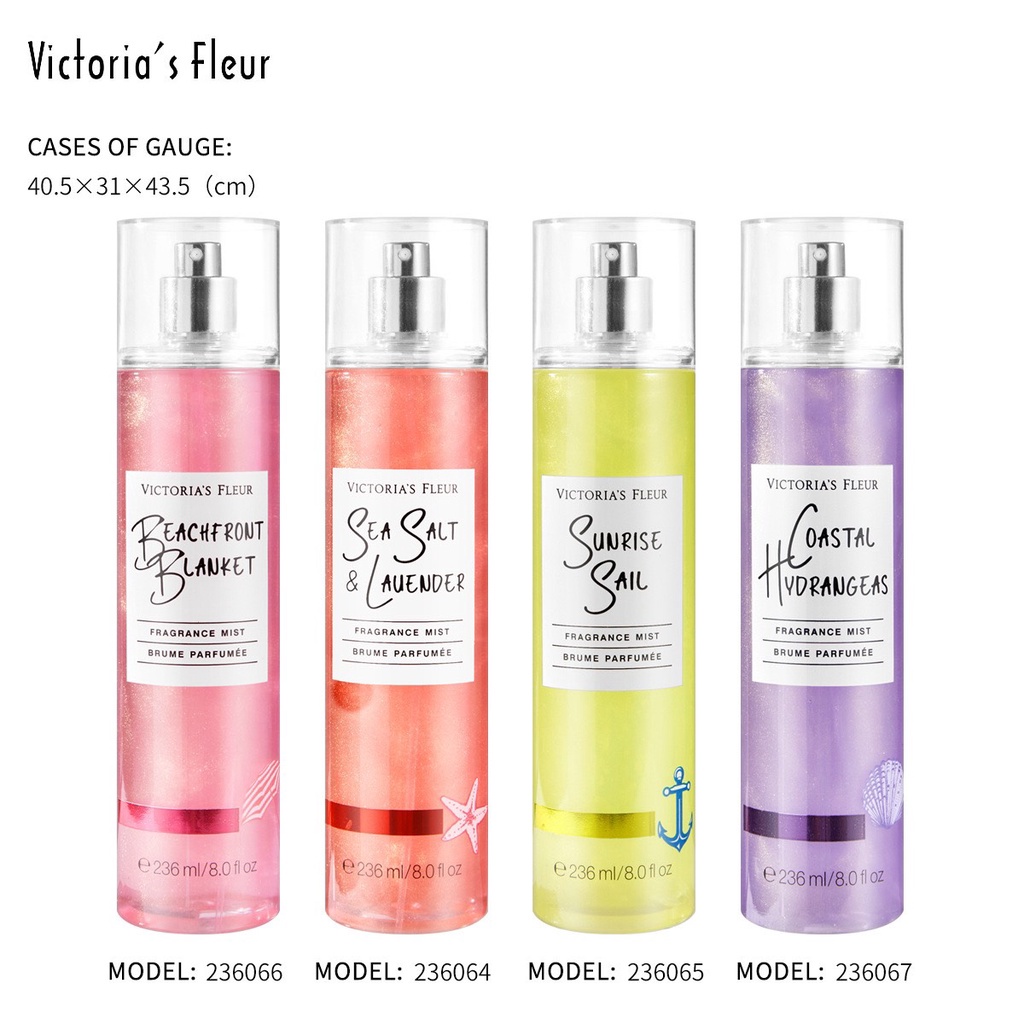 Nước hoa toàn thân, xịt thơm body mist VICTORIA 236ml lưu hướng bền lâu, hương thơm mê người nội địa trung 2360