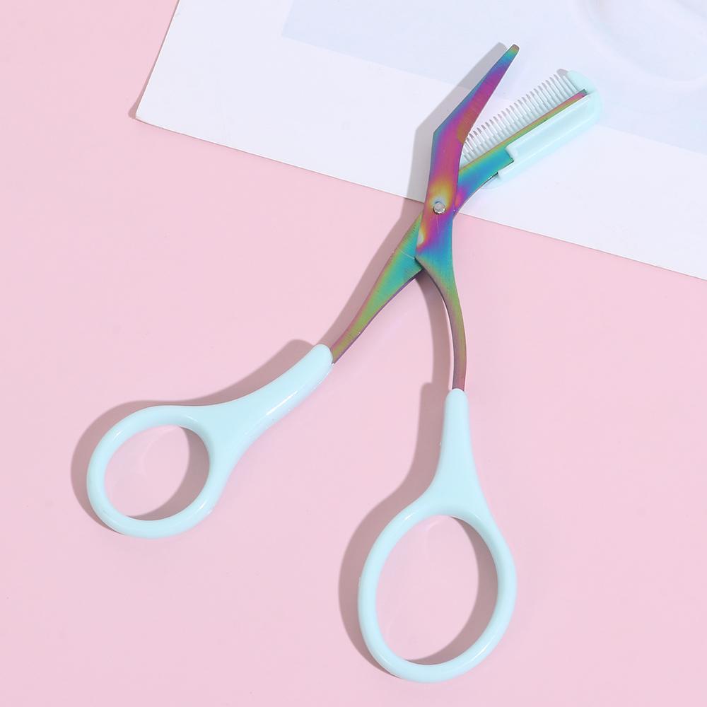 Bộ 2 / 4 / 6 Kéo Tỉa Lông Mày Kèm Lược Tiện Dụng