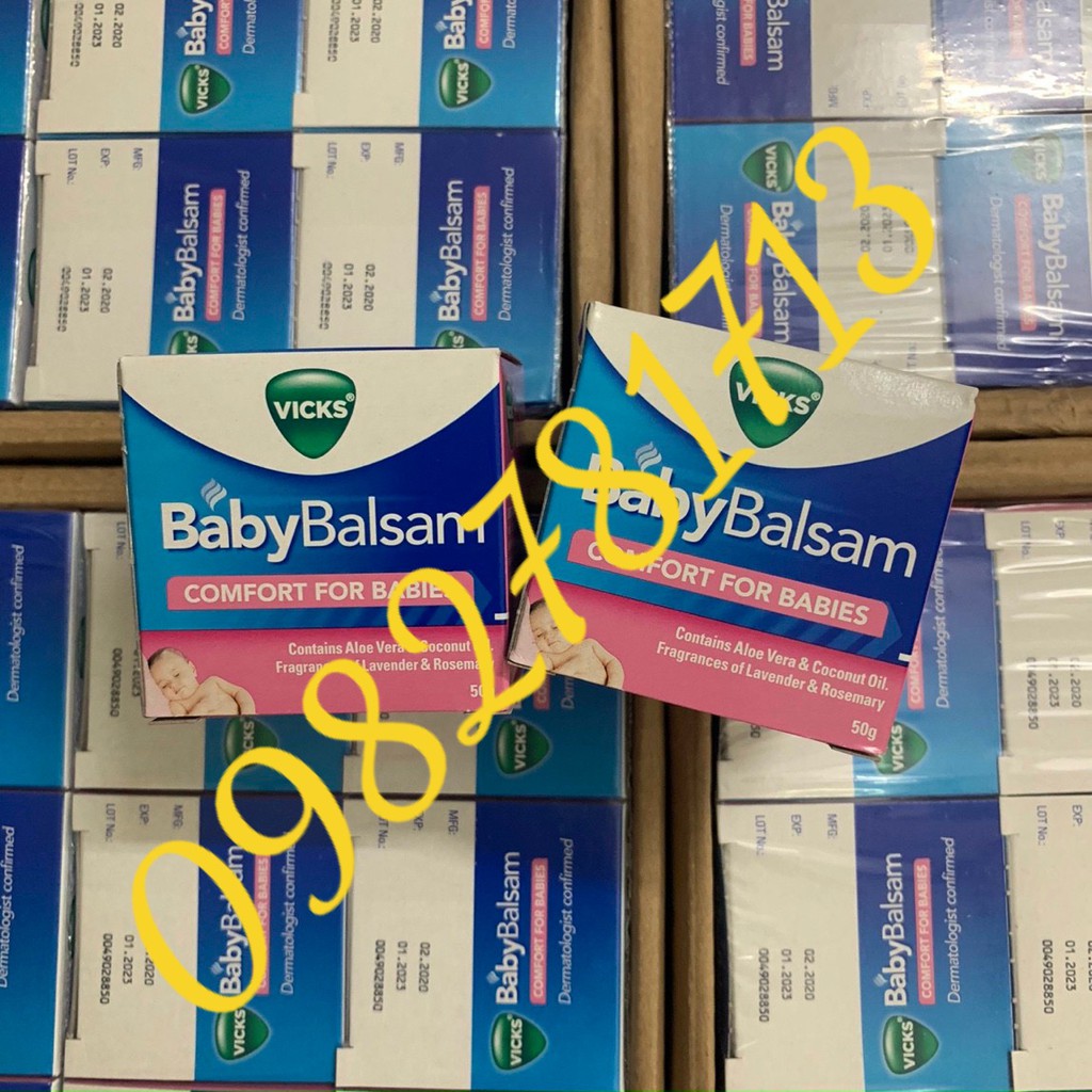 Dầu bôi giữ ấm ngực Vick Baby Balsam