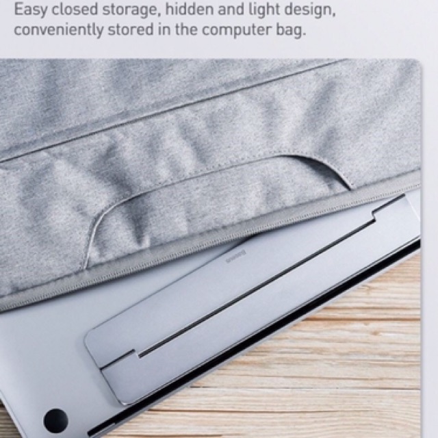Đế tản nhiệt dạng xếp, siêu mỏng Baseus Papery Notebook Holder dùng cho cho Macbook/ Laptop (0.3cm slim, 8°) - LV766