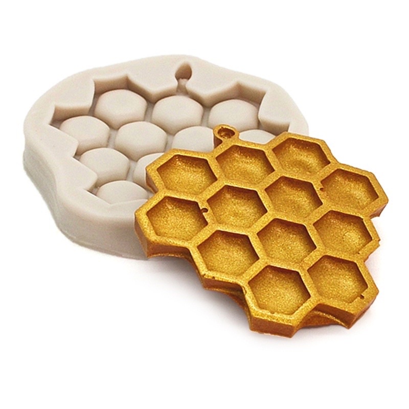 Tấm silicon tổ ong làm fondant, trang trí bánh