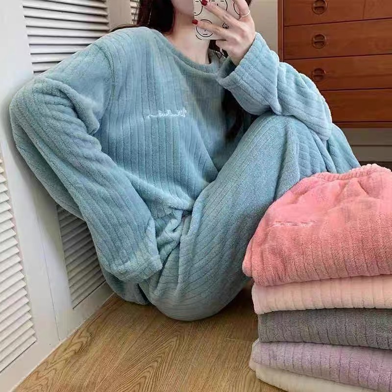 MS400 Bộ ngủ nữ lông siêu ấm Quảng Châu