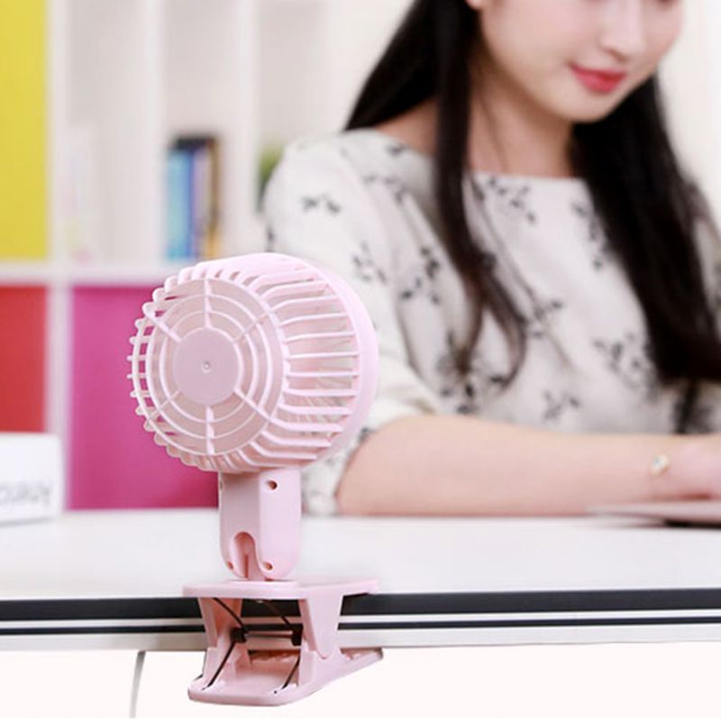 Quạt Điện Làm Mát Cánh Đôi Sạc Cổng USB Có Thể Điều Chỉnh