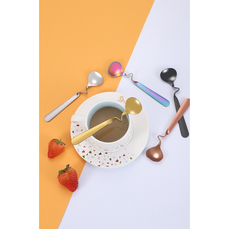 Muỗng Cà Phê Hình Chữ S Bằng Thép Không Gỉ 304