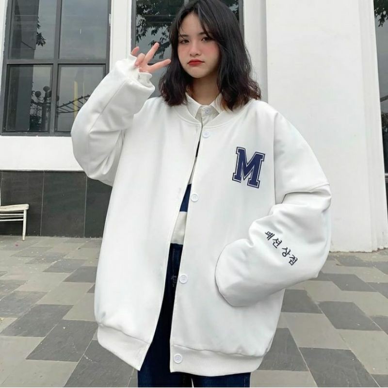 Áo Jacket Bomber M Bigsize Unisex ( ảnh thật cận chất )