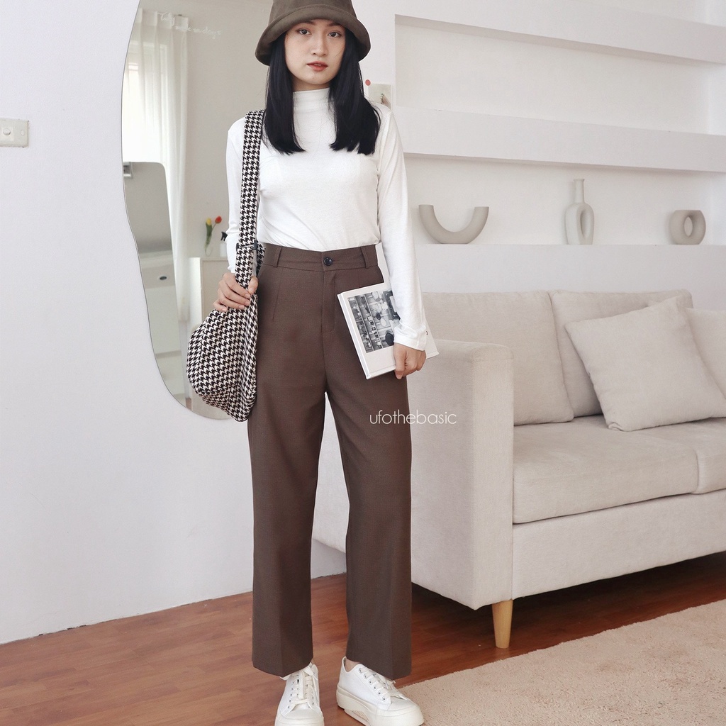 Quần ống rộng dáng suông lửng – Basic Trousers – ufo.thebasic