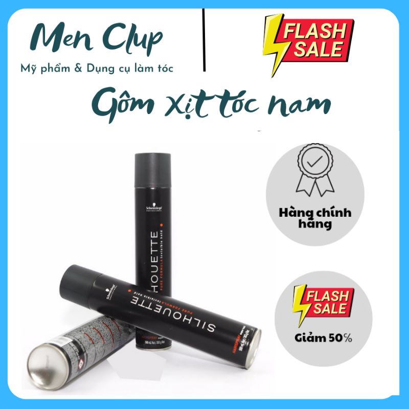 Gôm xịt tóc Nam Silhouette 400ml dữ nếp 24h