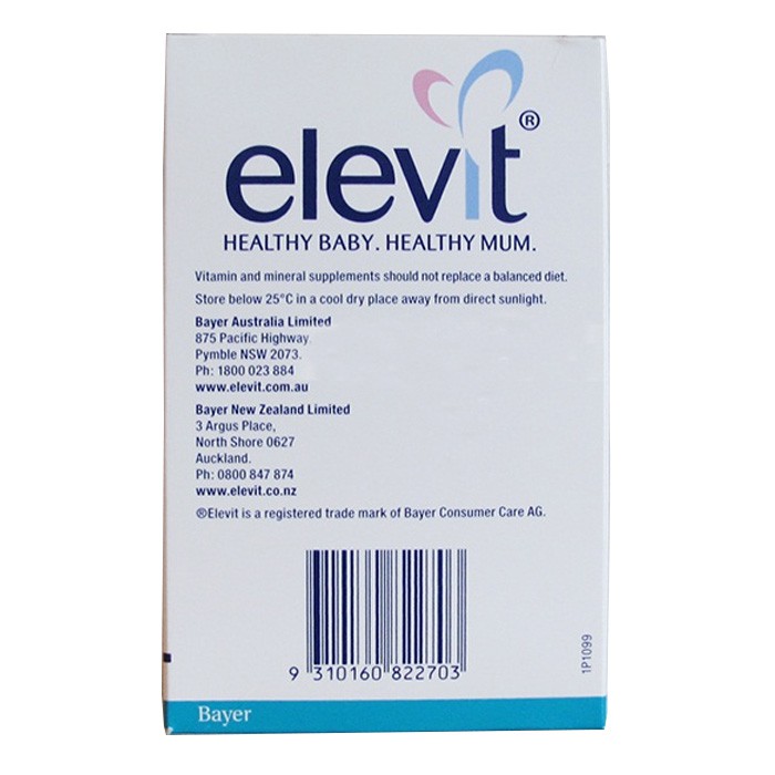 Viên Uống Bổ Sung Vitamin Tổng Hợp Elevit Sau Sinh Hộp 60 Viên Elevit Breastfeeding Multivitamin