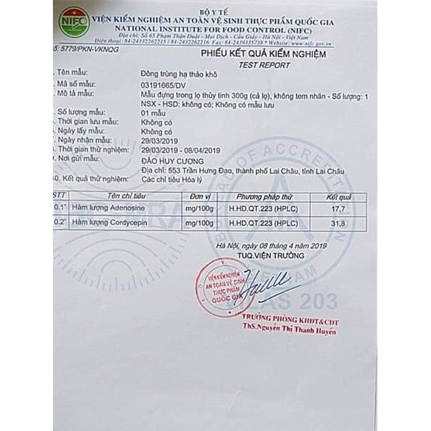Đông Trùng Hạ Thảo sấy thăng hoa