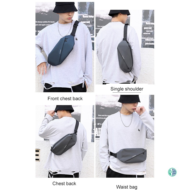 Ready Stock Men's Waist Bag Multifunctional Large Capacity Mobile Phone Bag for Outdoor Running @vn